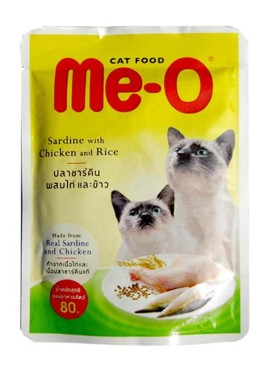 Me-o Chicken and Rice Cats Food in Jelly 80g